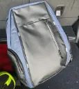 Blue Backpack with USB Charging Port