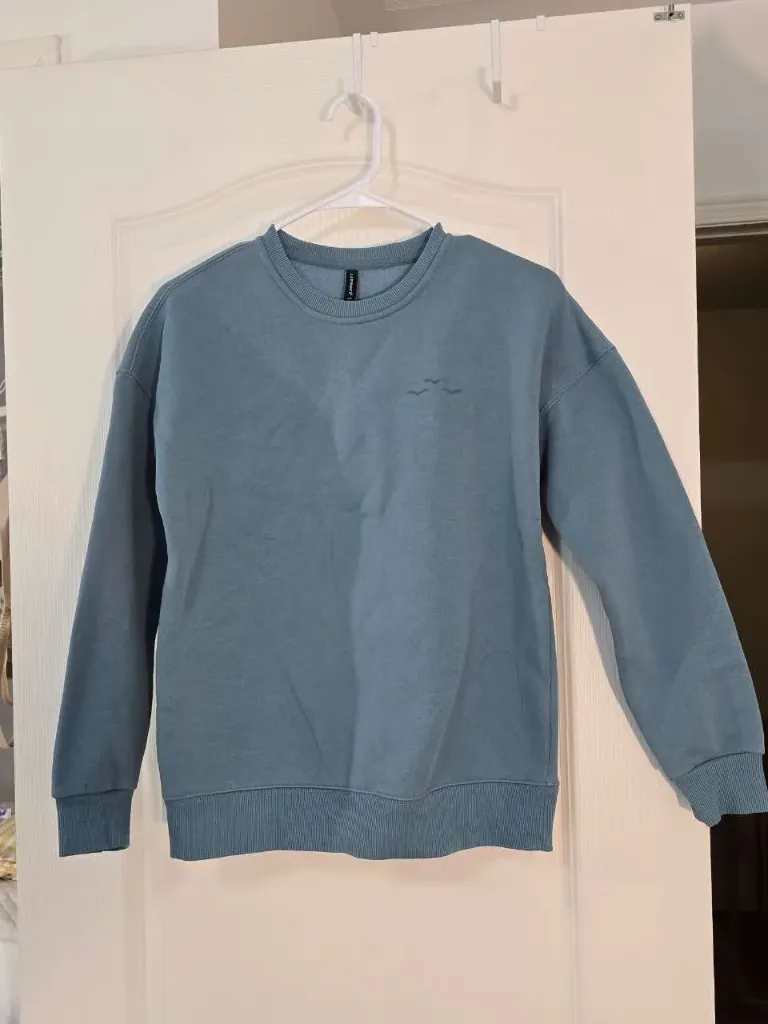 Lazypants Women’s Double Knit Fleece Crewneck Sweatshirt Size S