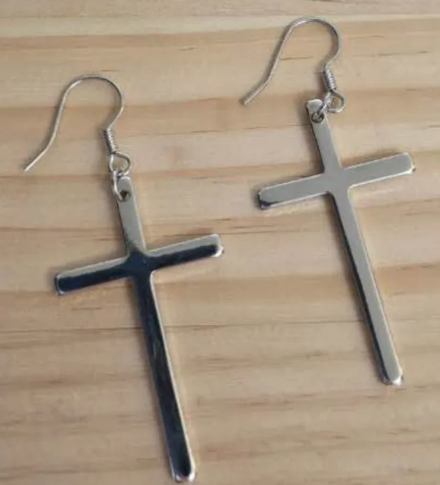 Cross Dangle Earrings
